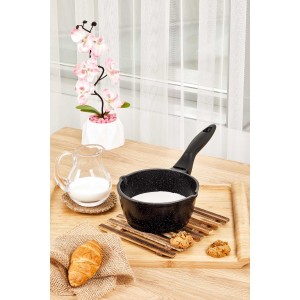 Taç Induction Cast Deep Sauce Pan 16 cm Black