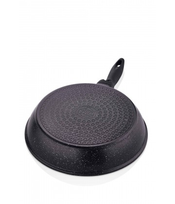 Taç Induction Gravita Die Cast Frying Pan 28 Cm Black (Bakalite Handle)