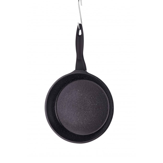 Taç Induction Gravita Die Cast Frying Pan 26 Cm Black (Bakalite Handle)