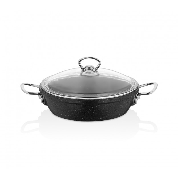 Taç Induction Gravita Cast Low Casserole 28 cm Black