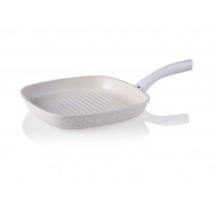 Taç Vision Döküm 28 cm Kare Gril Tava Beyaz