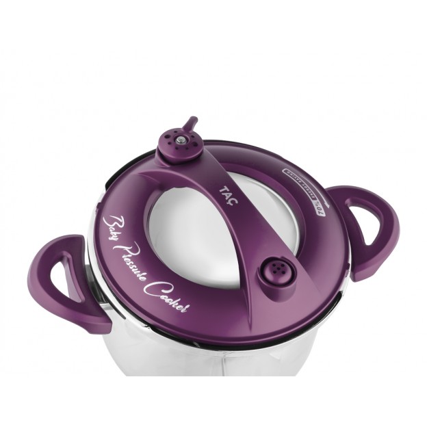 Taç Baby Induction Pressure Cooker Pot 2,5 Lt. Purple