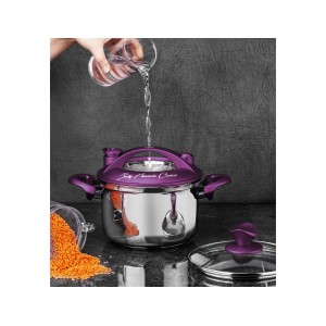 Taç Baby Induction Pressure Cooker Pot 2,5 Lt. Purple