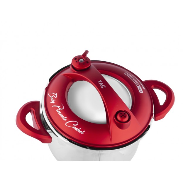 Taç Baby Induction Pressure Cooker Pot 2,5 Lt. Red