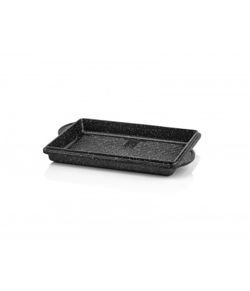 Taç Granite Cast Aluminium Rectengulary Tray Black