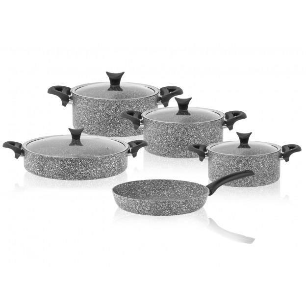 Taç Ultra Granite 9 Parça Cookware Set