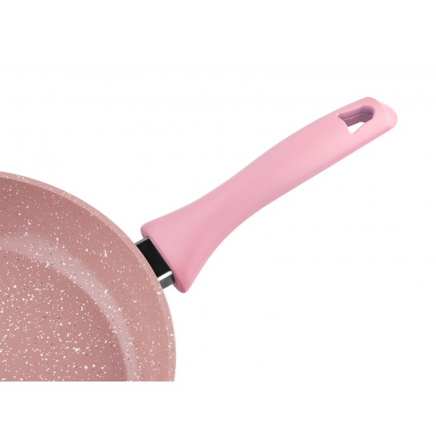 Taç Granit Plus Prizma 7 Parça Tencere Seti Pembe