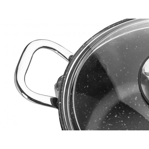 Taç Gravita Cast Low Casserole 28 cm Black