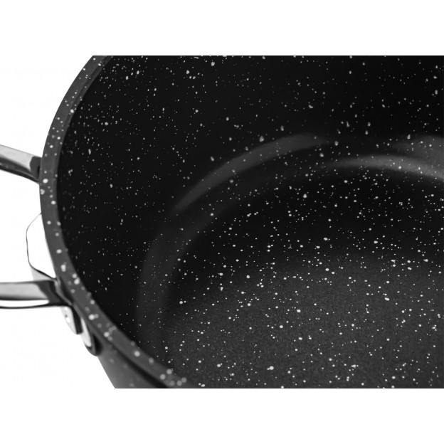 Taç Gravita Cast High Casserole 24 cm Black