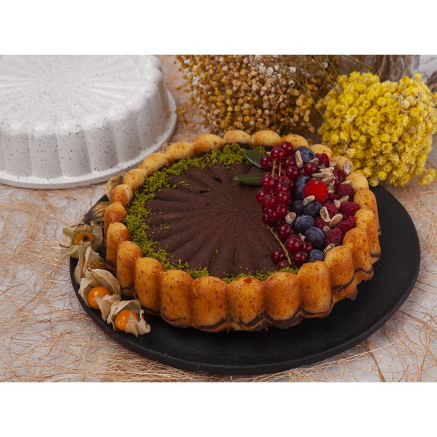 Taç Granite Die Cast Tart Mold Cream 26 Cm