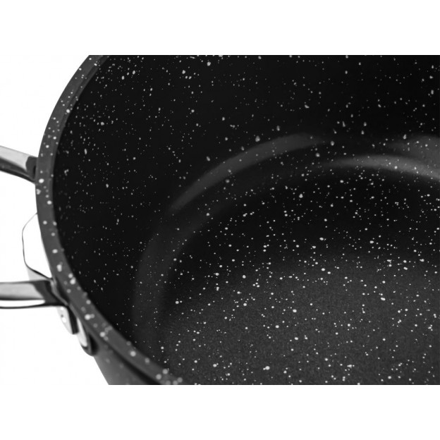 Taç Gravita Cast High Casserole  30 cm Black