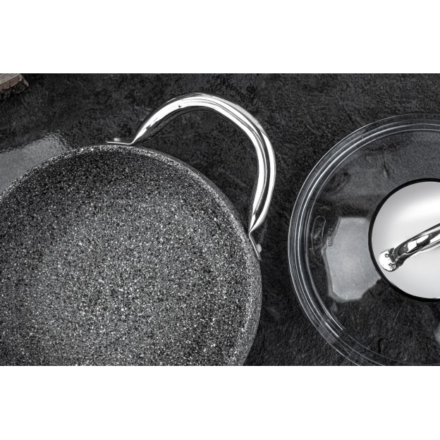 Taç Luna 7 Pcs Granite Cookware Set Grey