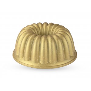 Taç Dilim Cast Alumınıum Cake Mould Gold