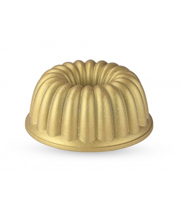 Taç Dilim Cast Alumınıum Cake Mould Gold