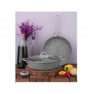 Taç Ultra Klasik 2 Pcs Granite Casserole & Frying Pan Set