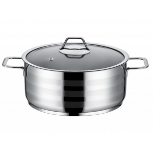 Taç Aksu Zeta Induction Stainless Steel High Casserole 22 cm