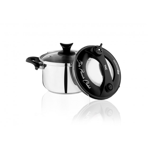 Taç Baby Induction Pressure Cooker Pot 2,5 Lt. Black