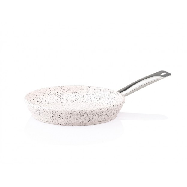 Taç Aksu Granit Döküm Tava 28 cm Beyaz
