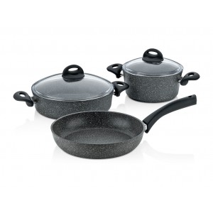 Taç Granite Plus 5 Pcs Cookware Set 