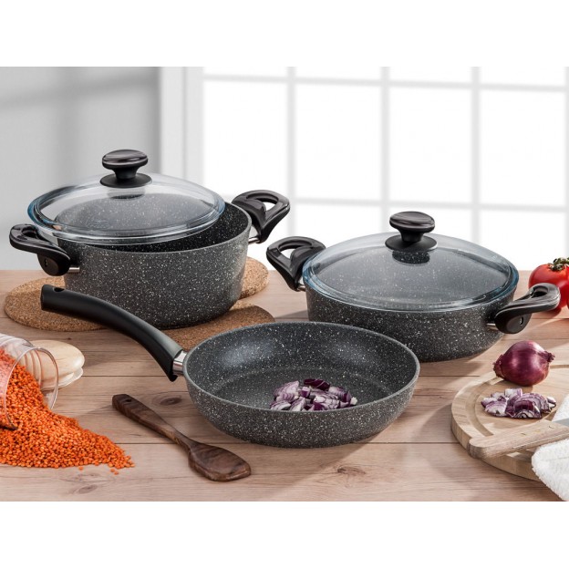 Taç Granite Plus 5 Pcs Cookware Set 