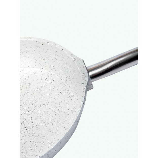 Taç Aksu Granit Döküm Tava 26 cm Beyaz