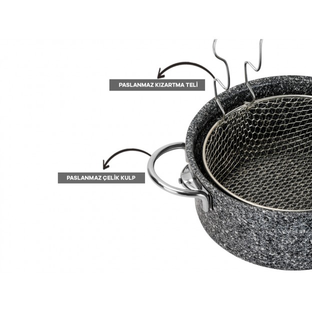 Taç Ultra Granite Frying Casserole 22 cm