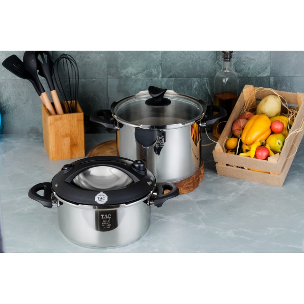 Taç Presto Induction 4-6 Lt. Pressure Cooker Pot Set Black