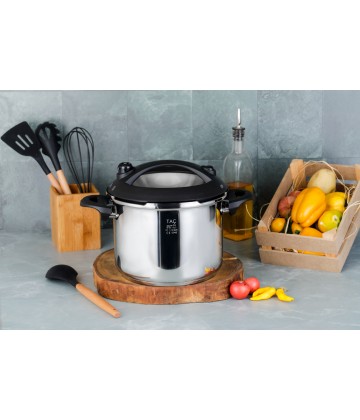 Taç Presto Induction 6 Lt. Pressure Cooker Pot Black