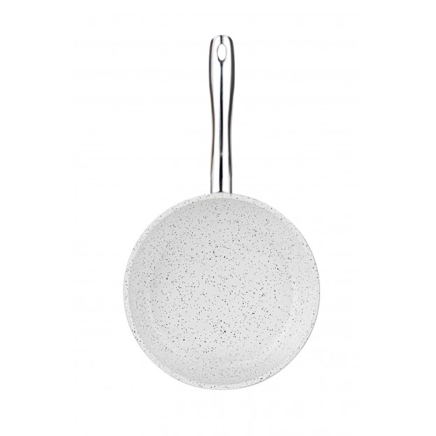 Taç Aksu Granit Döküm Tava 20 cm Beyaz