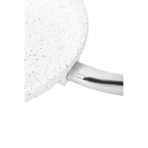 Taç Aksu Granit Döküm Tava 20 cm Beyaz