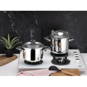 Taç Baby 2 Pcs Pressure Cooker Set Grey