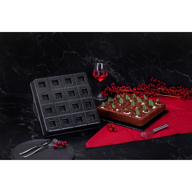 Taç Brownie Granite Cast Alumınıum Cake Mould Black 29 Cm