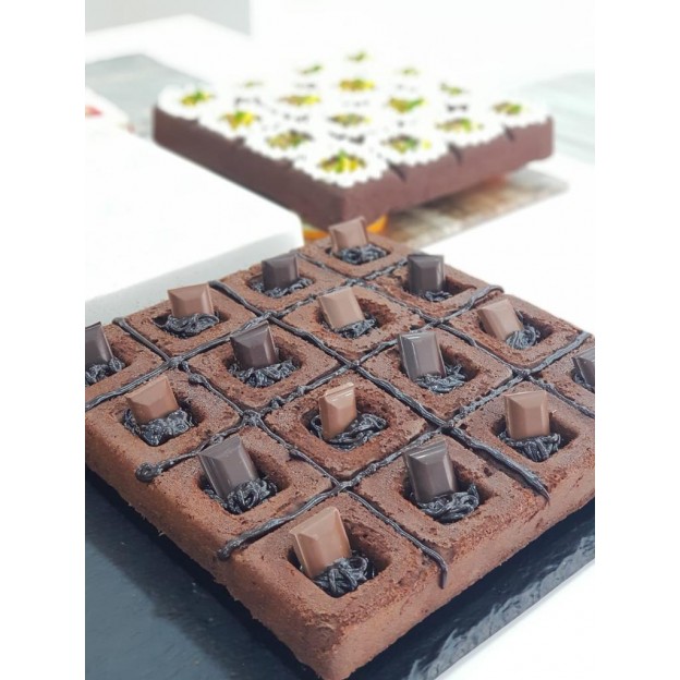 Taç Granit Döküm Brownie Kek Kalıbı Siyah 29 Cm