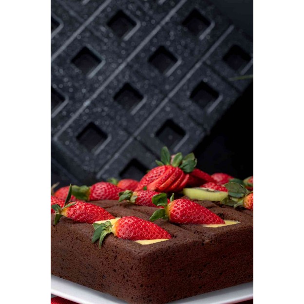 Taç Granit Döküm Brownie Kek Kalıbı Siyah 29 Cm