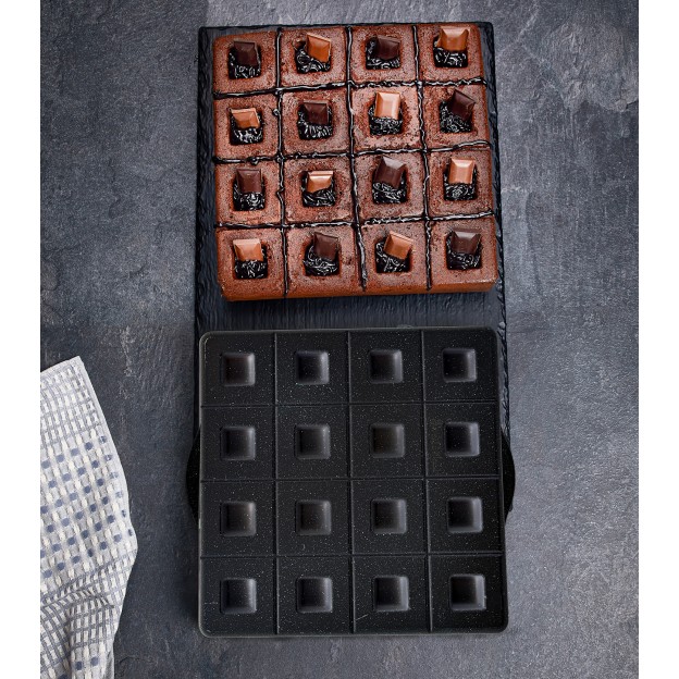 Taç Brownie Granite Cast Alumınıum Cake Mould Black 29 Cm