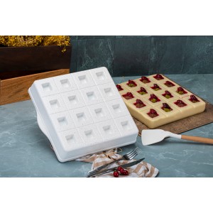 Taç Brownie Granite Cast Alumınıum Cake Mould White 29 Cm