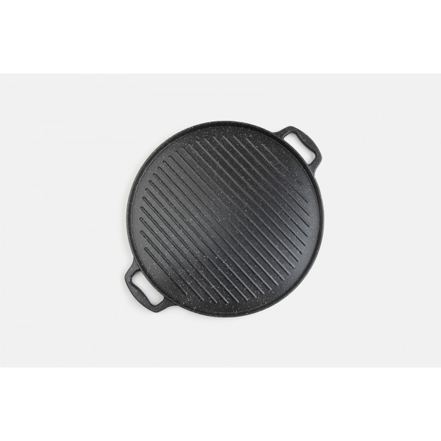 Taç Gravita Cast Double-Side Pan 36 cm Black