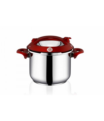 Taç Presto Induction 6 Lt. Pressure Cooker Pot Red