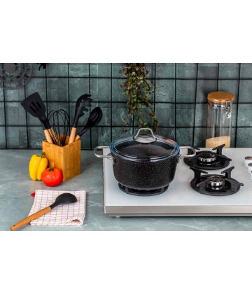 Taç Black Edition Granit Derin Tencere 20cm