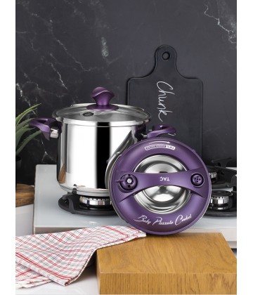 Taç Baby Pressure Cooker Pot 3.5 Lt. Purple