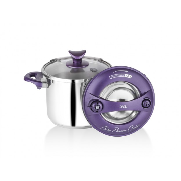 Taç Baby Pressure Cooker Pot 3.5 Lt. Purple