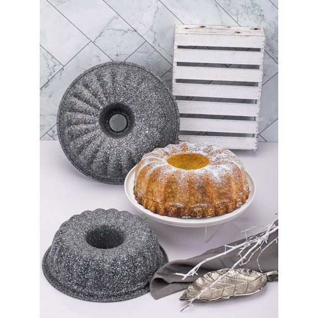 Taç Ultra Granite Cake Mould Large Grey 28 Cm