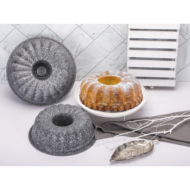 Taç Ultra Granite Cake Mould Large Grey 28 Cm