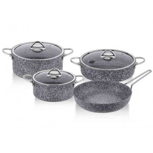 Taç Ultra Klasik 7 Pcs Granite Cookware Set