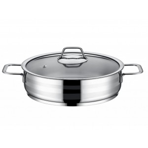 Taç Aksu Zeta Induction Stainless Steel Low Casserole 28 cm