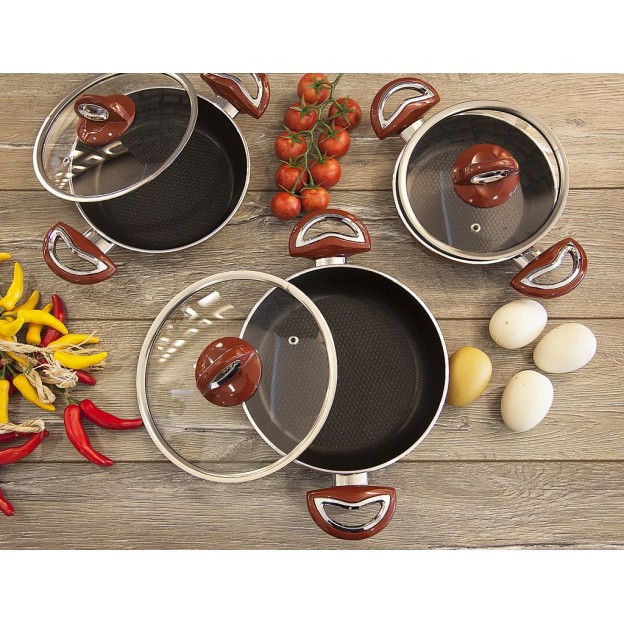 Taç Titan Granite 3 Pcs Omelette Set