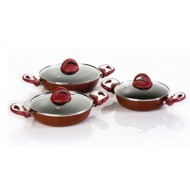 Taç Titan Granite 3 Pcs Omelette Set