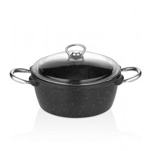 Taç Vision Cast High Casserole 20 cm Black