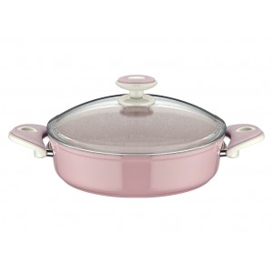 Taç Granit Plus Karnıyarık Tencere 26cm Pembe