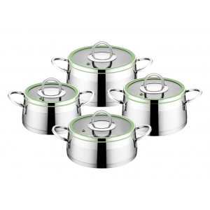 Taç Prizma 4 Pcs Cookware Set Green